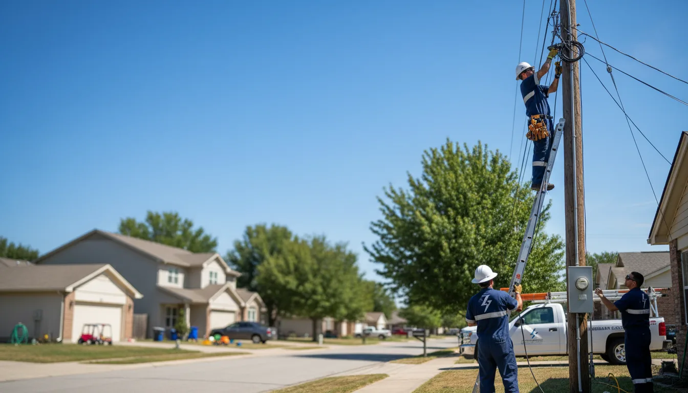 Residential electrician providing installation services in Dunbridge, OH